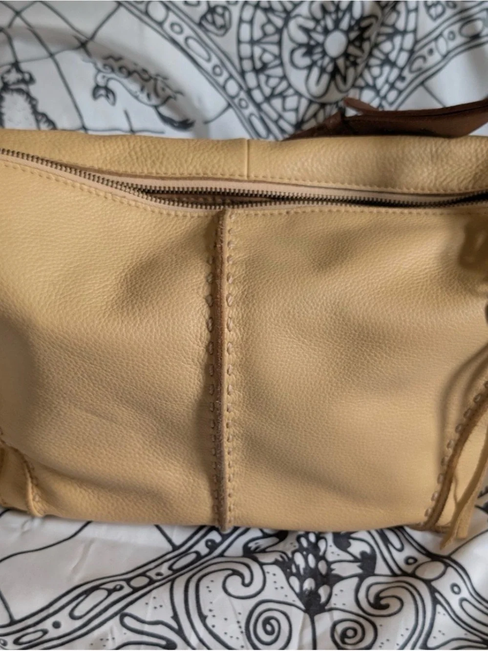 The Sak Los Feliz Hobo Shoulder Bag in buttercup